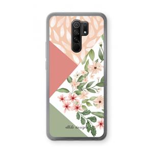 CaseCompany Sweet heaven geometrics: Xiaomi Redmi 9 Transparant Hoesje