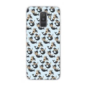 CaseCompany Zeemeermin: Samsung Galaxy A6 Plus (2018) Transparant Hoesje
