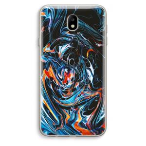 CaseCompany Black Unicorn: Samsung Galaxy J7 (2017) Transparant Hoesje