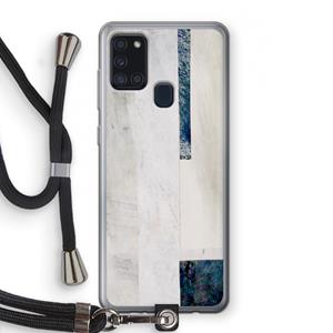 CaseCompany Meet you there: Samsung Galaxy A21s Transparant Hoesje met koord