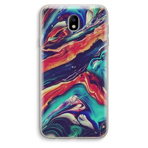 CaseCompany Chameleon Sun: Samsung Galaxy J7 (2017) Transparant Hoesje