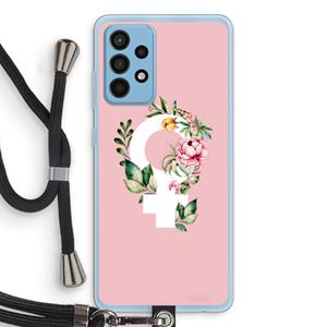 CaseCompany Venus: Samsung Galaxy A52 Transparant Hoesje met koord