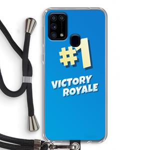 CaseCompany Victory Royale: Samsung Galaxy M31 Transparant Hoesje met koord