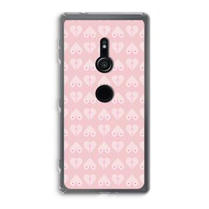 CaseCompany Ass 'n Titties: Sony Xperia XZ2 Transparant Hoesje