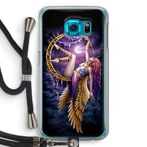 CaseCompany Aerial Angel: Samsung Galaxy S6 Transparant Hoesje met koord