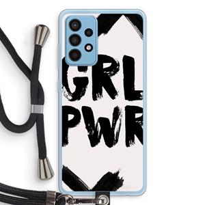 CaseCompany Girl Power #2: Samsung Galaxy A52 Transparant Hoesje met koord