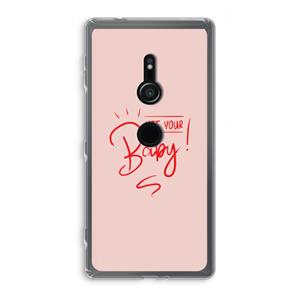 CaseCompany Not Your Baby: Sony Xperia XZ2 Transparant Hoesje