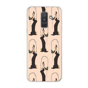 CaseCompany Pop Some Kim: Samsung Galaxy A6 Plus (2018) Transparant Hoesje