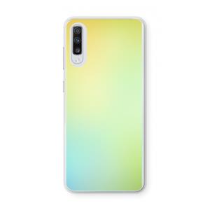 CaseCompany Minty mist pastel: Samsung Galaxy A70 Transparant Hoesje