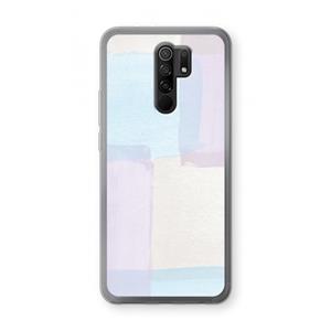 CaseCompany Square pastel: Xiaomi Redmi 9 Transparant Hoesje
