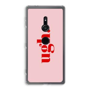 CaseCompany Ugh: Sony Xperia XZ2 Transparant Hoesje