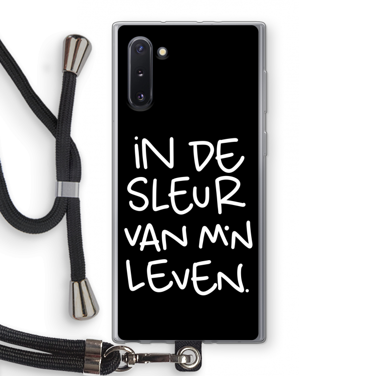 CaseCompany De Sleur: Samsung Galaxy Note 10 Transparant Hoesje met koord