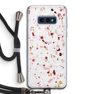 CaseCompany Terrazzo N°9: Samsung Galaxy S10e Transparant Hoesje met koord
