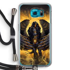CaseCompany Pegasus: Samsung Galaxy S6 Transparant Hoesje met koord