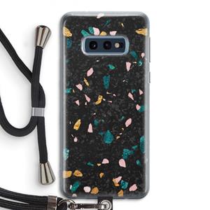 CaseCompany Terrazzo N°10: Samsung Galaxy S10e Transparant Hoesje met koord