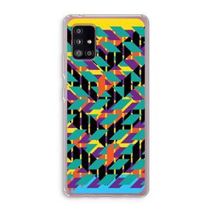 CaseCompany Skew Bee 1: Samsung Galaxy A51 5G Transparant Hoesje