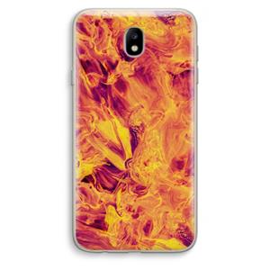 CaseCompany Eternal Fire: Samsung Galaxy J7 (2017) Transparant Hoesje