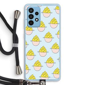 CaseCompany Citroenen: Samsung Galaxy A52 Transparant Hoesje met koord