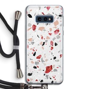 CaseCompany Terrazzo N°12: Samsung Galaxy S10e Transparant Hoesje met koord