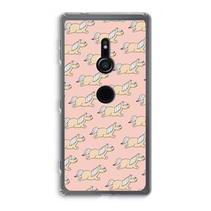 CaseCompany Ponys: Sony Xperia XZ2 Transparant Hoesje
