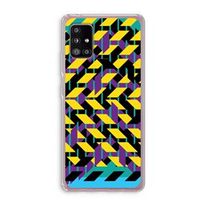 CaseCompany Skew Bee 3: Samsung Galaxy A51 5G Transparant Hoesje