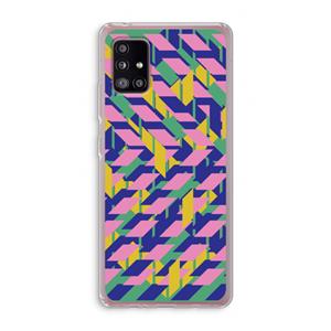 CaseCompany Skew Blush 1: Samsung Galaxy A51 5G Transparant Hoesje