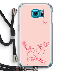 CaseCompany Best Friends: Samsung Galaxy S6 Transparant Hoesje met koord