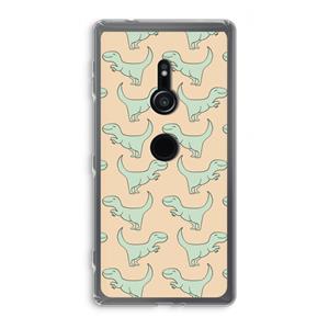 CaseCompany Dinos: Sony Xperia XZ2 Transparant Hoesje