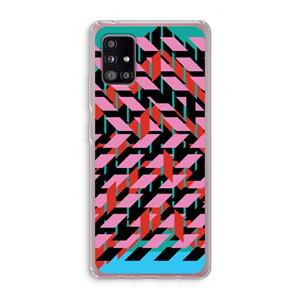 CaseCompany Skew Blush 2: Samsung Galaxy A51 5G Transparant Hoesje