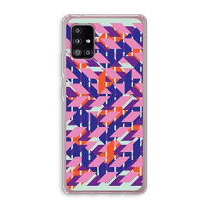 CaseCompany Skew Blush 3: Samsung Galaxy A51 5G Transparant Hoesje
