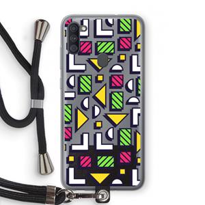 CaseCompany 8-bit N°4: Samsung Galaxy A11 Transparant Hoesje met koord