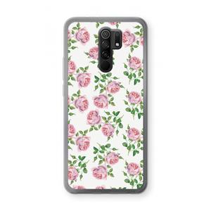 CaseCompany Kleine roosjes: Xiaomi Redmi 9 Transparant Hoesje