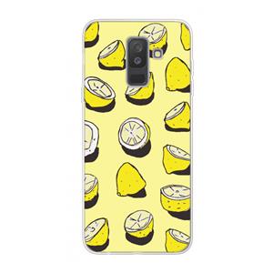 CaseCompany When Life Gives You Lemons...: Samsung Galaxy A6 Plus (2018) Transparant Hoesje