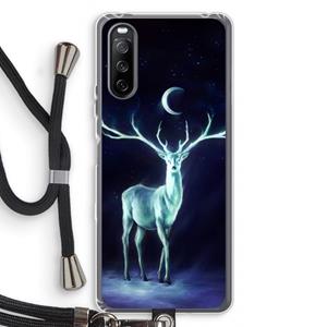 CaseCompany Nightbringer: Sony Sony Xperia 10 III Transparant Hoesje met koord