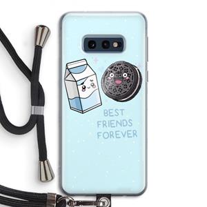 CaseCompany Best Friend Forever: Samsung Galaxy S10e Transparant Hoesje met koord