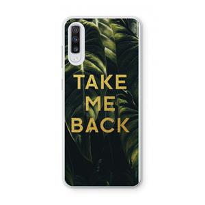 CaseCompany Take me back: Samsung Galaxy A70 Transparant Hoesje