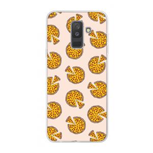 CaseCompany You Had Me At Pizza: Samsung Galaxy A6 Plus (2018) Transparant Hoesje
