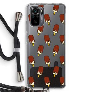 CaseCompany Yummy: Xiaomi Redmi Note 10 Pro Transparant Hoesje met koord