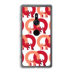 CaseCompany Dogs: Sony Xperia XZ2 Transparant Hoesje