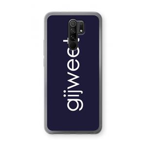 CaseCompany Gijweet: Xiaomi Redmi 9 Transparant Hoesje
