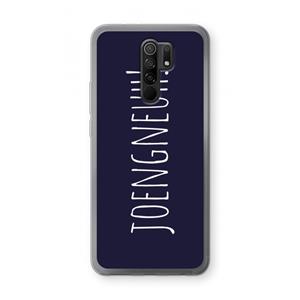 CaseCompany Joengneuh!: Xiaomi Redmi 9 Transparant Hoesje