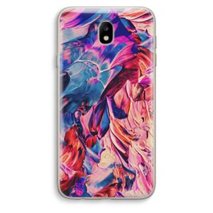 CaseCompany Pink Orchard: Samsung Galaxy J7 (2017) Transparant Hoesje