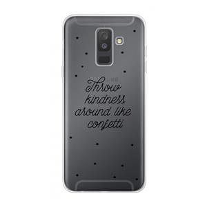 CaseCompany Confetti: Samsung Galaxy A6 Plus (2018) Transparant Hoesje
