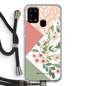 CaseCompany Sweet heaven geometrics: Samsung Galaxy M31 Transparant Hoesje met koord