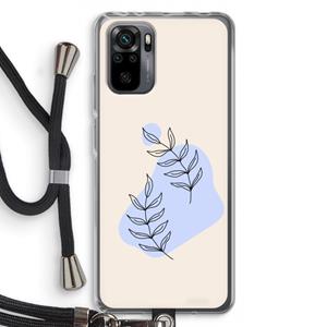 CaseCompany Leaf me if you can: Xiaomi Redmi Note 10 Pro Transparant Hoesje met koord