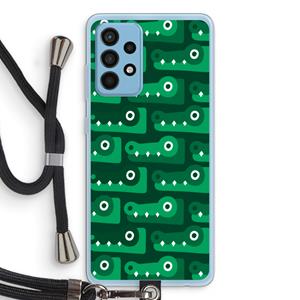 CaseCompany Crocs: Samsung Galaxy A52 Transparant Hoesje met koord
