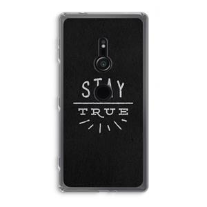 CaseCompany Stay true: Sony Xperia XZ2 Transparant Hoesje