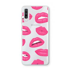 CaseCompany Bite my lip: Samsung Galaxy A70 Transparant Hoesje