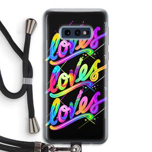CaseCompany Loves: Samsung Galaxy S10e Transparant Hoesje met koord