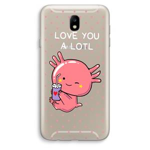 CaseCompany Love You A Lotl: Samsung Galaxy J7 (2017) Transparant Hoesje